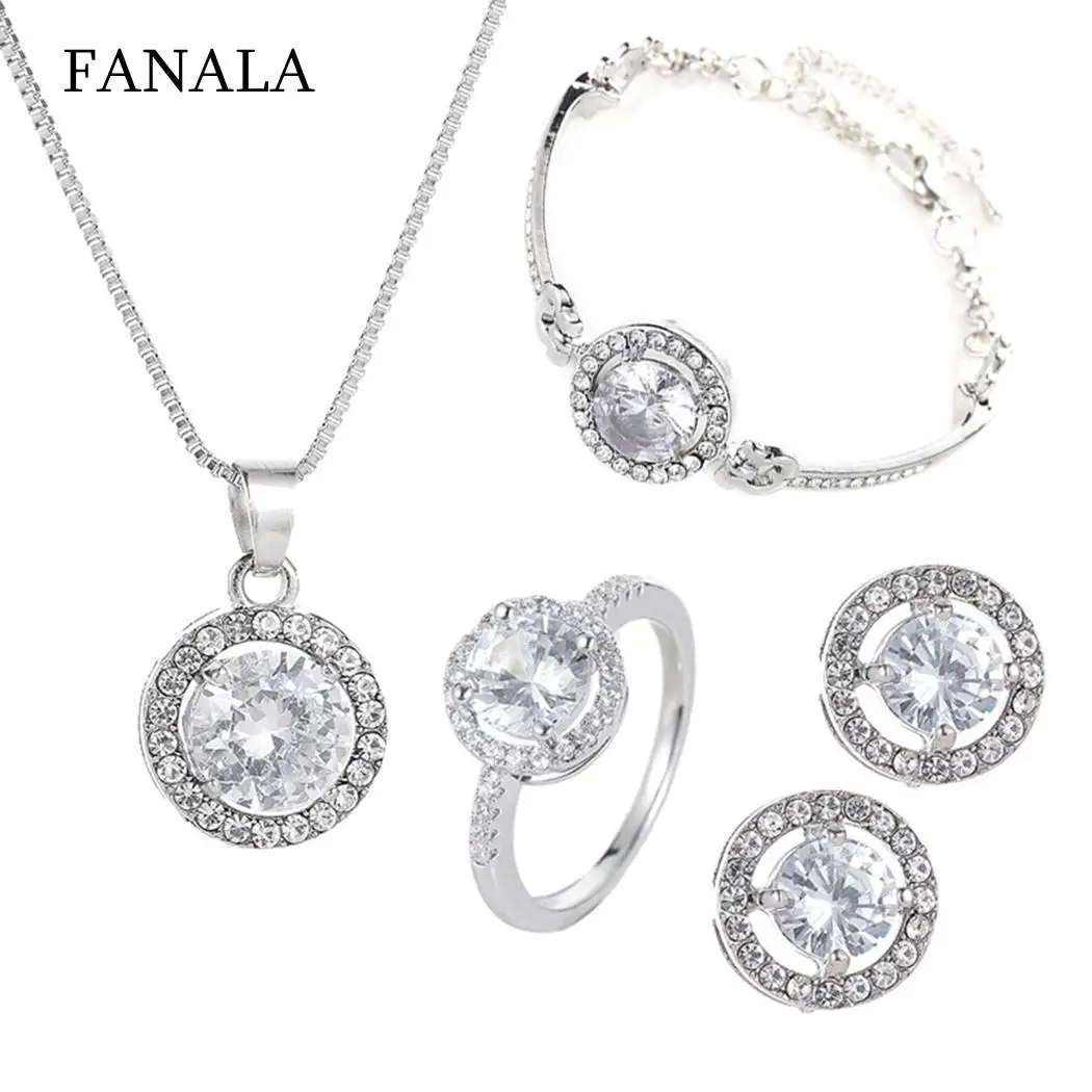 

Fashion Necklace Earrings Jewelry Set Elegant 43-48cm/16.9-18.9inch Geometric Party Wedding Women Gifts