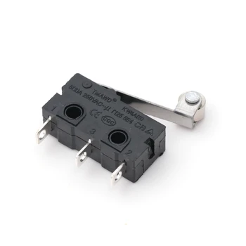 

5pcs/lot 3d printer accessories 5A 250VAC CE KW4-3Z-3 straight handle micro switch limit switch with wheels
