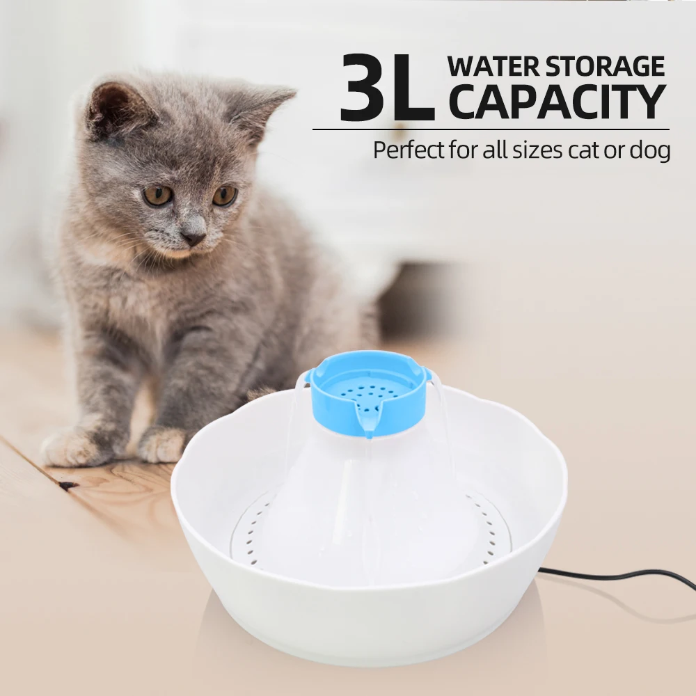 

3L Pet drinking fountain Automatic Dog Drinking Fountains ABS Resin Electric Water Fountain Pet Water Dispenser for Cat and Dog