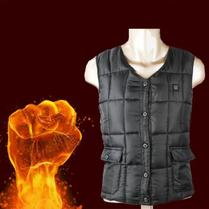 Для женщин и мужчин Модернизированный наружный USB Инфракрасный нагревательный жилет куртка зимняя электрическая тепловая одежда жилет