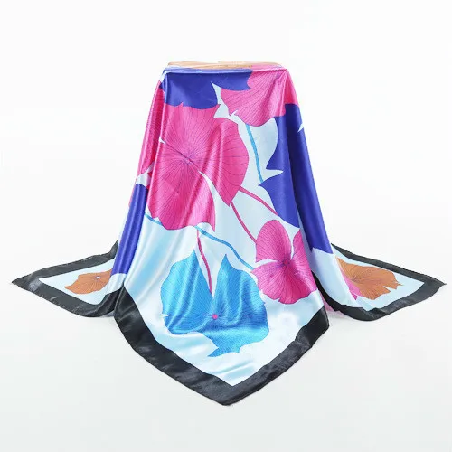 New Design Woman Silk Scarf 90*90cm Square Satin Scarves For Women Head Scarf For Hair Silk Hair Scarf For Sleeping New Design Woman Silk Scarf 90*90cm Square Satin Scarves For Women Head Scarf For Hair Silk Hair Scarf For Sleeping