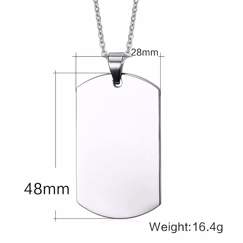 Vnox Бесплатная Персонализация гравировка Dog Tag simbolo sagrado del virya Религиозные Подвески