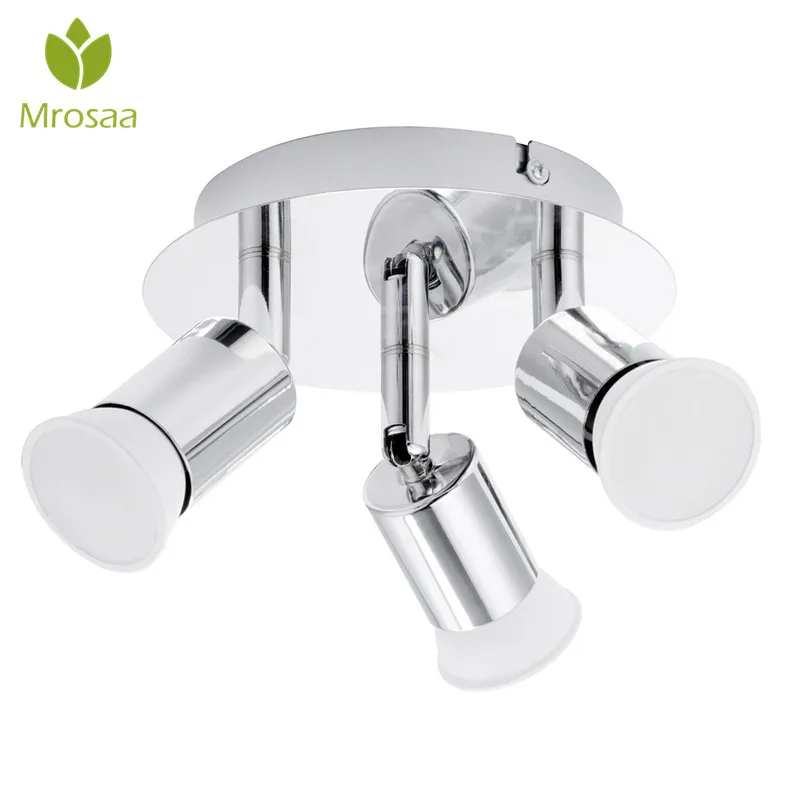 

Modern LED Ceiling Light with Swiveling Light Spots 100V-220V Three Heads Lanterns Ceiling Spot Lights Indoor Ceiling Lamp