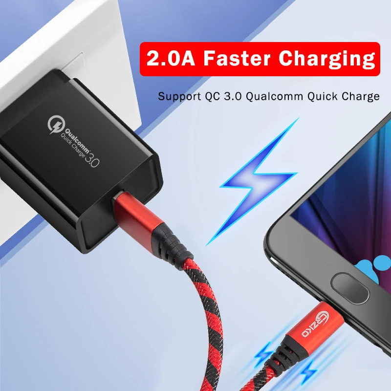 USB кабель типа C в нейлоновой оплетке Summerfish 1 м 2 3 для быстрой зарядки и