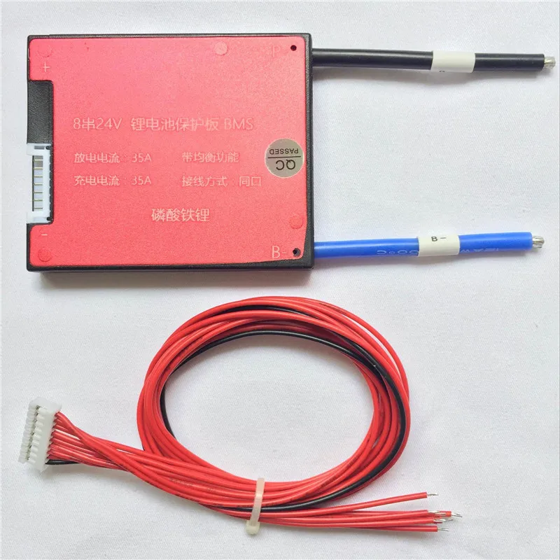8 S 24 В 18A 25A 35A 45A 60A Lifepo4 LFP батарея PCB bms PCM с балансом для электрического