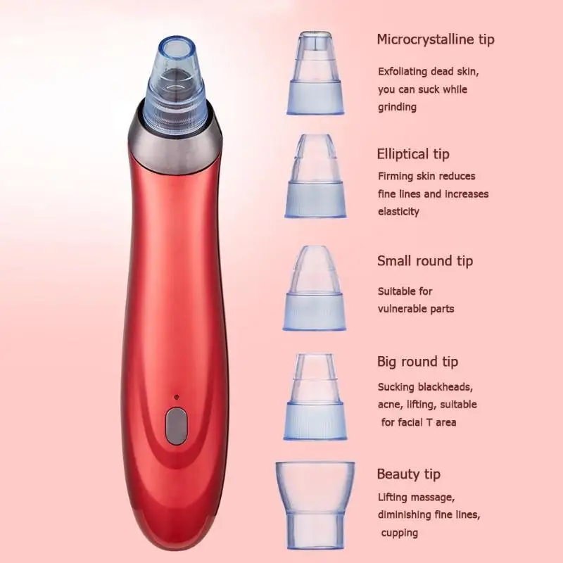 3 режима Зарядное устройство USB Blackhead уход за кожей устройство машина глубокое очищение лица пор вакуум всасывания Mahcine