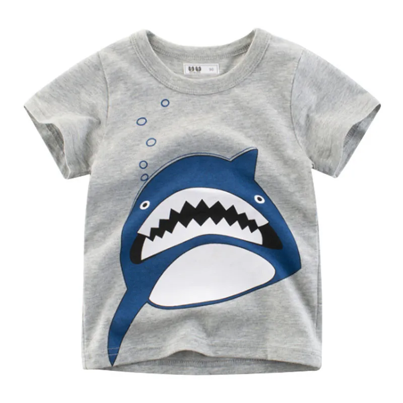 Boys T Shirt Summer Cartoon Shark Printed Short Sleeve O-Neck Cute T-Shirt For Kids Boys Tee Shirt Cotton Tops Clothing Boys T Shirt Summer Cartoon Shark Printed Short Sleeve O-Neck Cute T-Shirt For Kids Boys Tee Shirt Cotton Tops Clothing