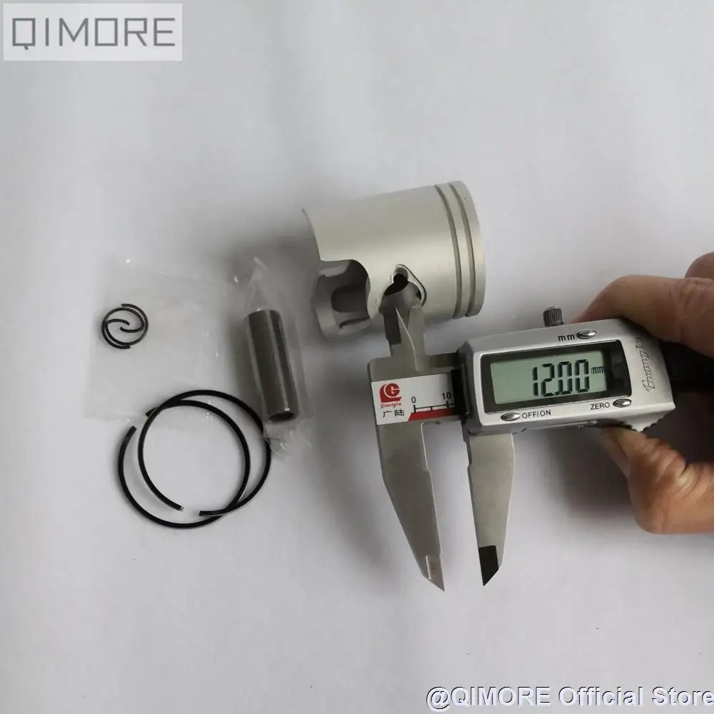 Комплект поршней и колец 40 мм (штифт 12 мм) для скутера Minarelli 1E40QMB VENTO ZIP LS49 Hurricane 50 F act