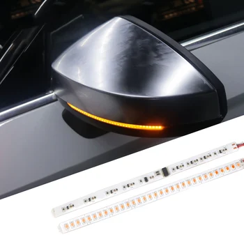 

LEEPEE Motorcycle Water Turn Signal Light Rear View Streamer Strip 1 pair Modified Streamer Strip Flowing Turn Signal Lamp