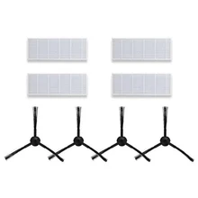 New Hot 12Pcs/Lot Side Brush X4 + Hepa Filter X4 + Sponge X4 Replacement Kits For Ilife A6 A4 A4S Robot Vacuum Cleaner Parts F New Hot 12Pcs/Lot Side Brush X4 + Hepa Filter X4 + Sponge X4 Replacement Kits For Ilife A6 A4 A4S Robot Vacuum Cleaner Parts F