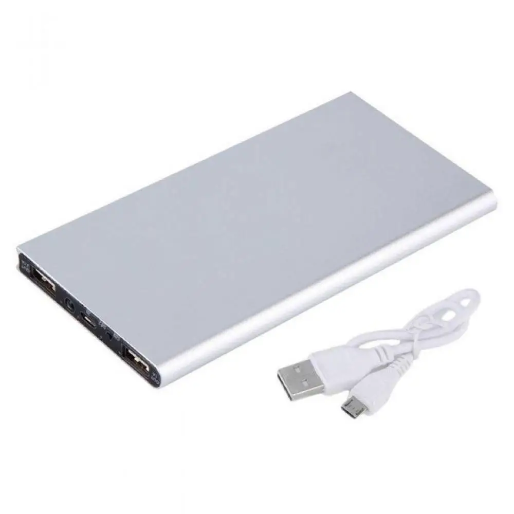 20000mAH Power Bank USB Powerbank Charger for Phone Portable Ultra Thin External Battery with LED Light 5V/2.1A Powerbank