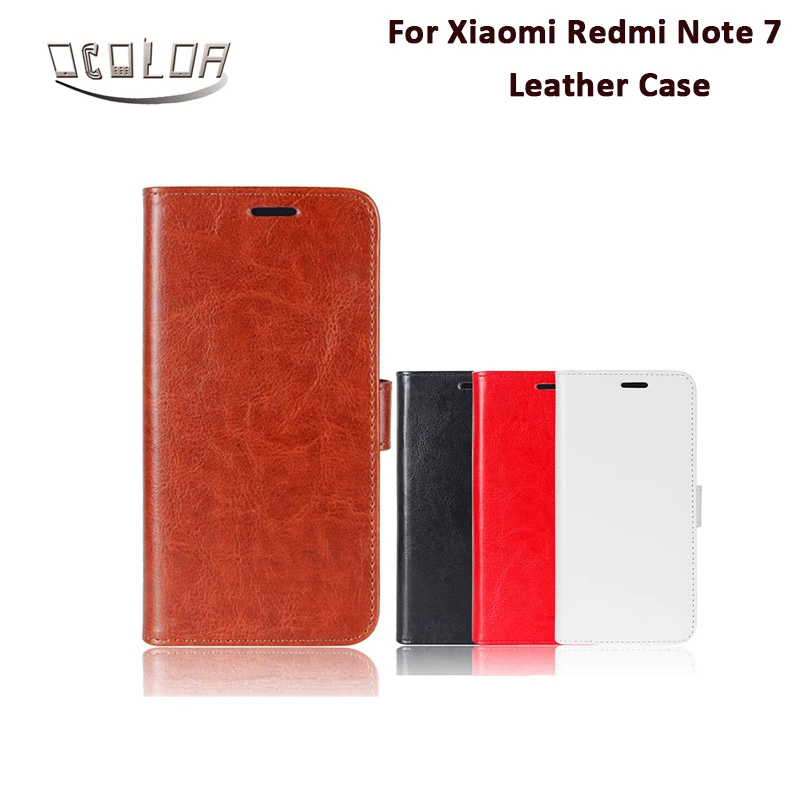 Ocolor для Xiaomi Redmi Note 7 из искусственной кожи защитный чехол-накладка чехол с карты