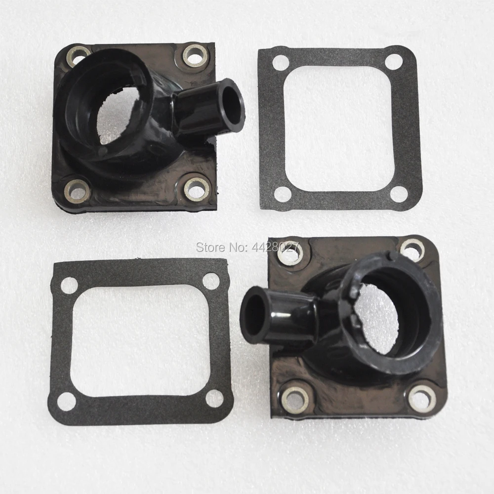 

2X Motorcycle Carburetor Interface Intake outlet Manifold Adapter Insulator For Yamaha RD YFZ 350 RD350 YFZ350