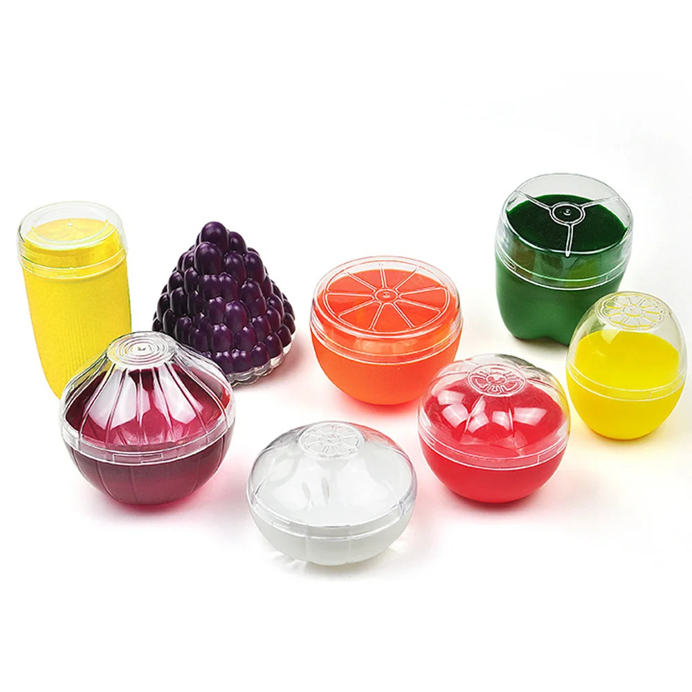 

Cute Kitchen Vegetable Fruits Crisper Food Containers Onion Lemon Tomatoes Green Pepper Shaped Plastic Fresh Storage Box Case