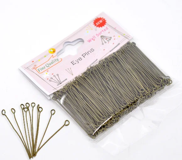

DoreenBeads 300pcs Well Sorted Bronze Tone Eye Pins 4cm (B13057), yiwu