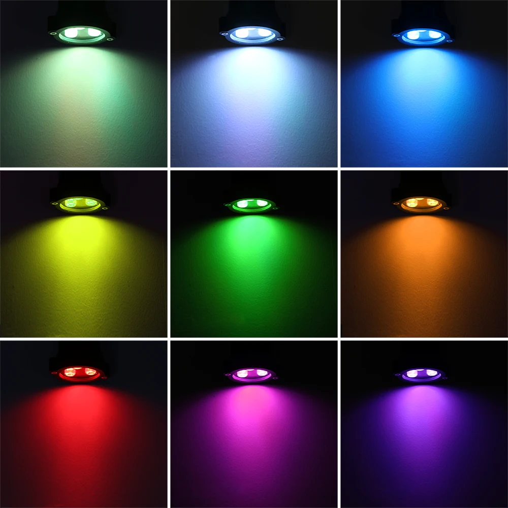 1/2/4 шт 6 Вт 3LED RGB прожектор для лужайки с дистанционным управлением