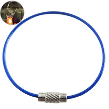 Key Wire Cable Stainless Steel Multi-purpose Key Wire Ring Key Cable Loop Key Ring Loop for Home цена Key Wire Cable Stainless Steel Multi-purpose Key Wire Ring Key Cable Loop Key Ring Loop for Home цены онлайн