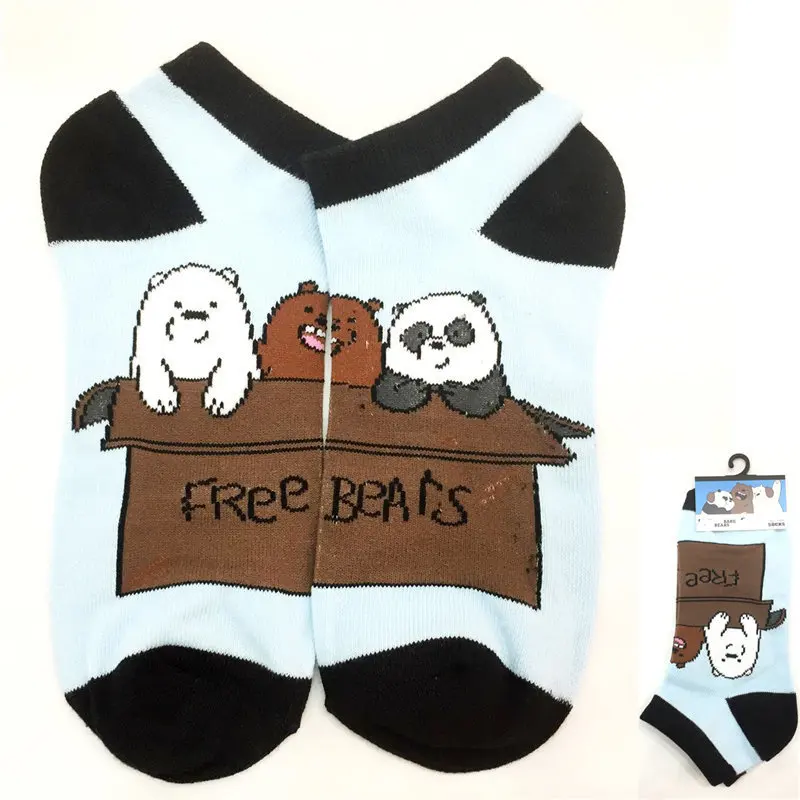 

Anime Cartoon We Bare Bears Short Socks Colorful Stockings Tight Fashion Ankle Casual Dress Socks Cosplay Gift