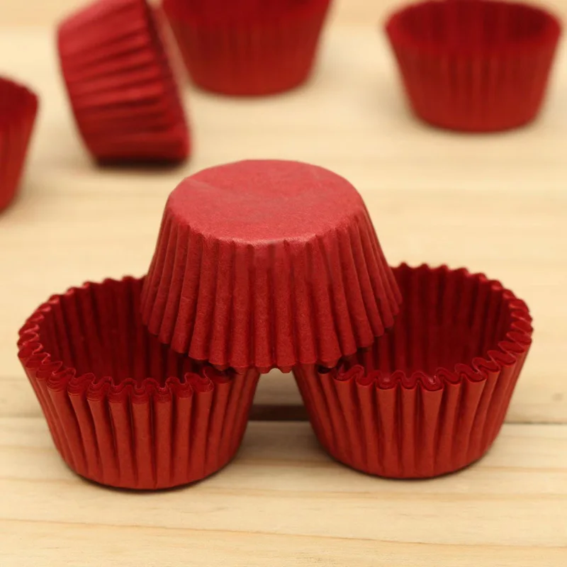 

100pcs Mini Paper Cake Cupcake Liner Case Wrapper Muffin Baking Cup Colorful pattern high quality suitable For Dessert