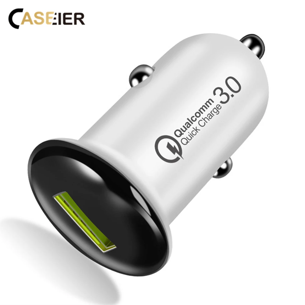

CASEIER QC 3.0 Car Charger For iPhone X XS Max XR Quick Charge Fast Charging Car USB Charger For Samsung S10 S9 S8 Plus Cargador