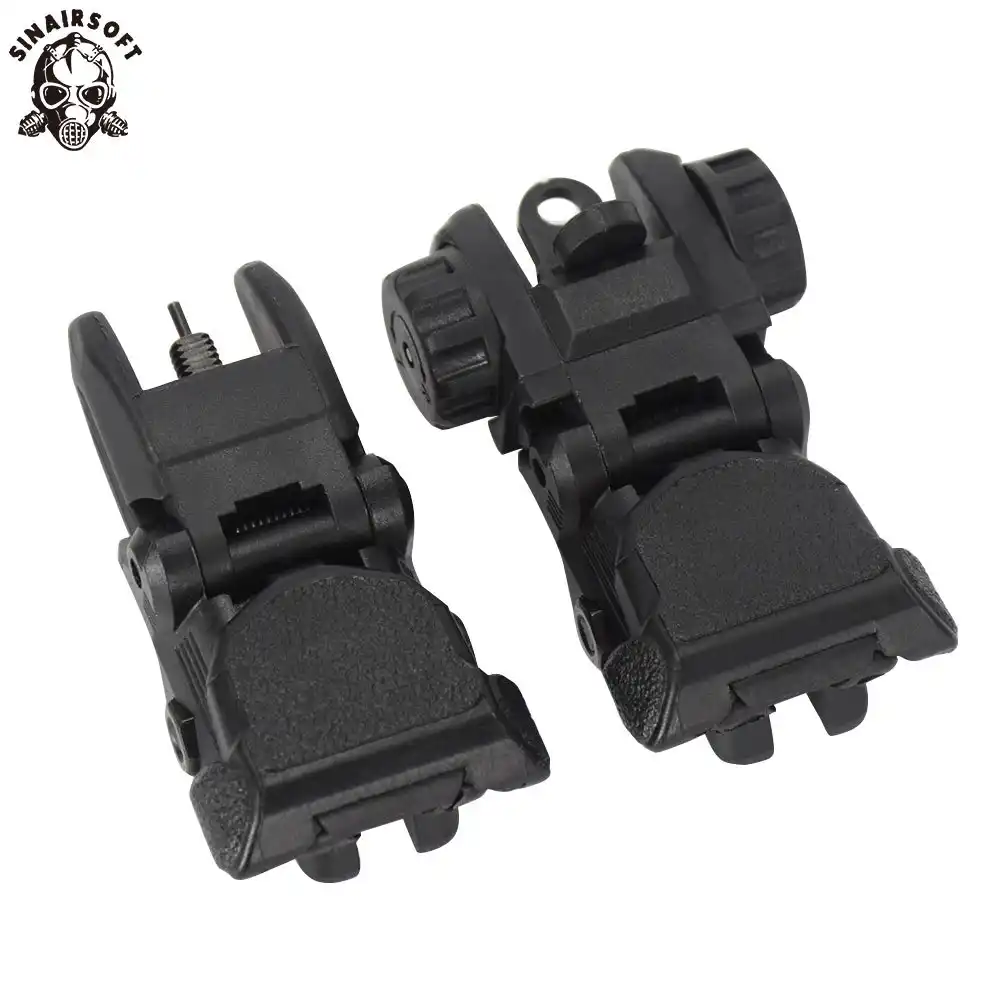 HK 416 Style Picatinny Iron Sights Set Front And Rear Hk Diopter
