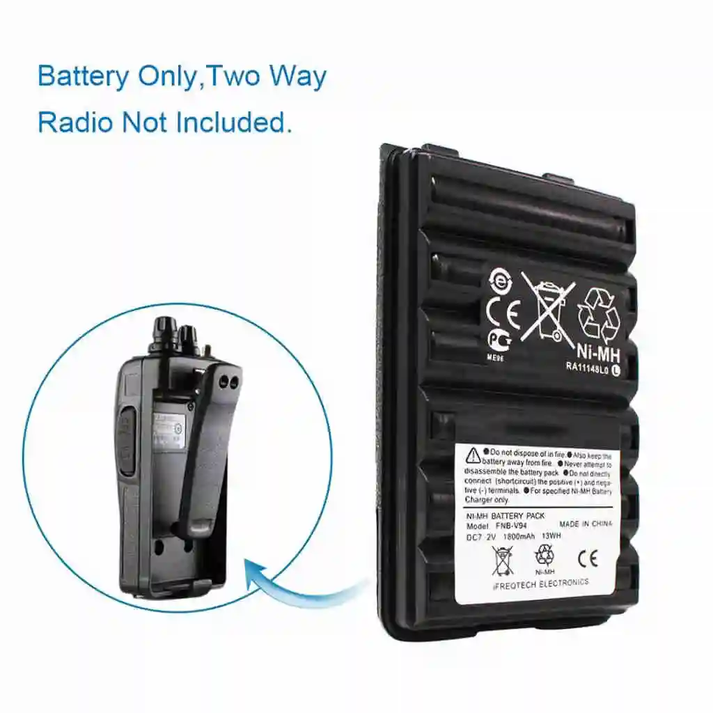 Fnb V94 83 аккумулятор 1800 мАч для Yaesu Vertex Vx210 Vx400 Vx170 Ft 60|Аккумуляторы| |