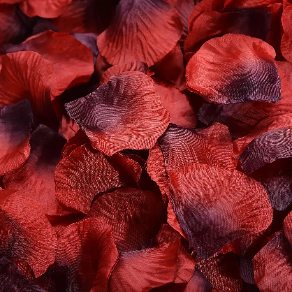 3000 шт Искусственные цветы лепестки роз Roseleaf Свадьба День святого Валентина искусственные цветы(красный и черный