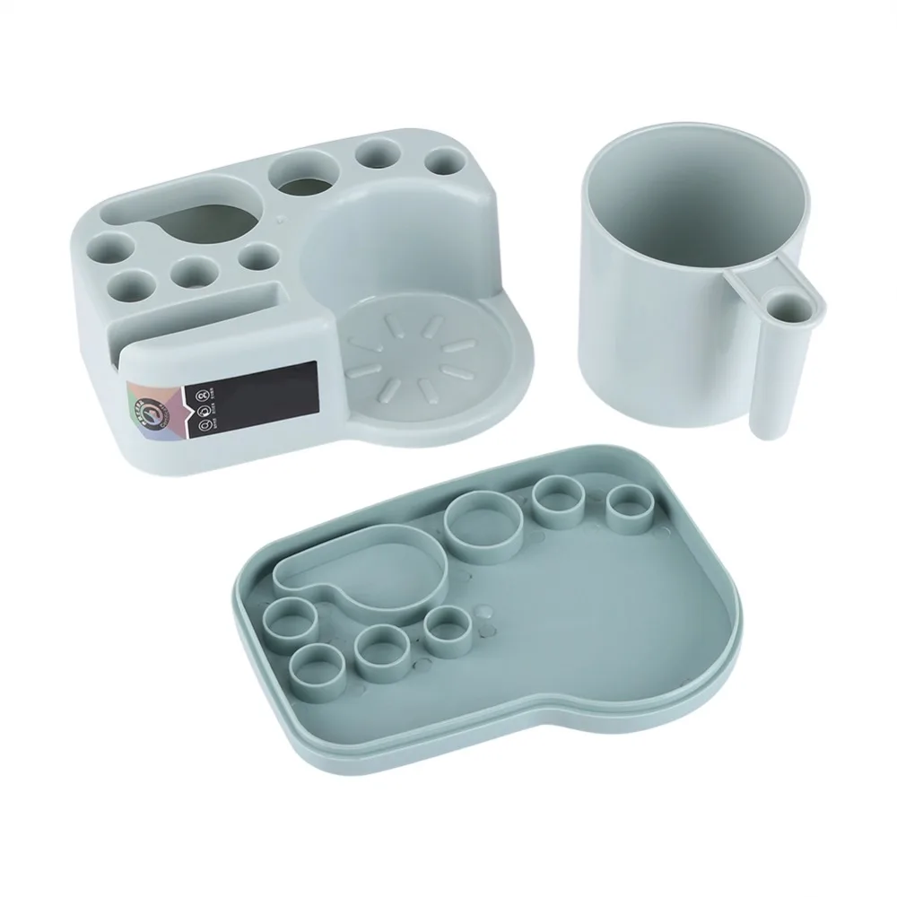 

Separable Toothbrush Holder Plastic Toothbrush Razor Holder w/ Cup Organizer Bathroom Tooth Brush Cup Storage Holders Clearance
