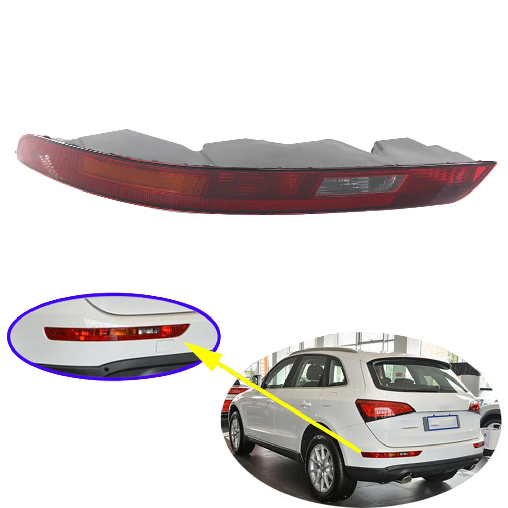 

Left Rear Bumper Light RED Tail Fog Light Bumper Side Marker Reflector Replacement Housing Compatible for Audi Q3 16-18