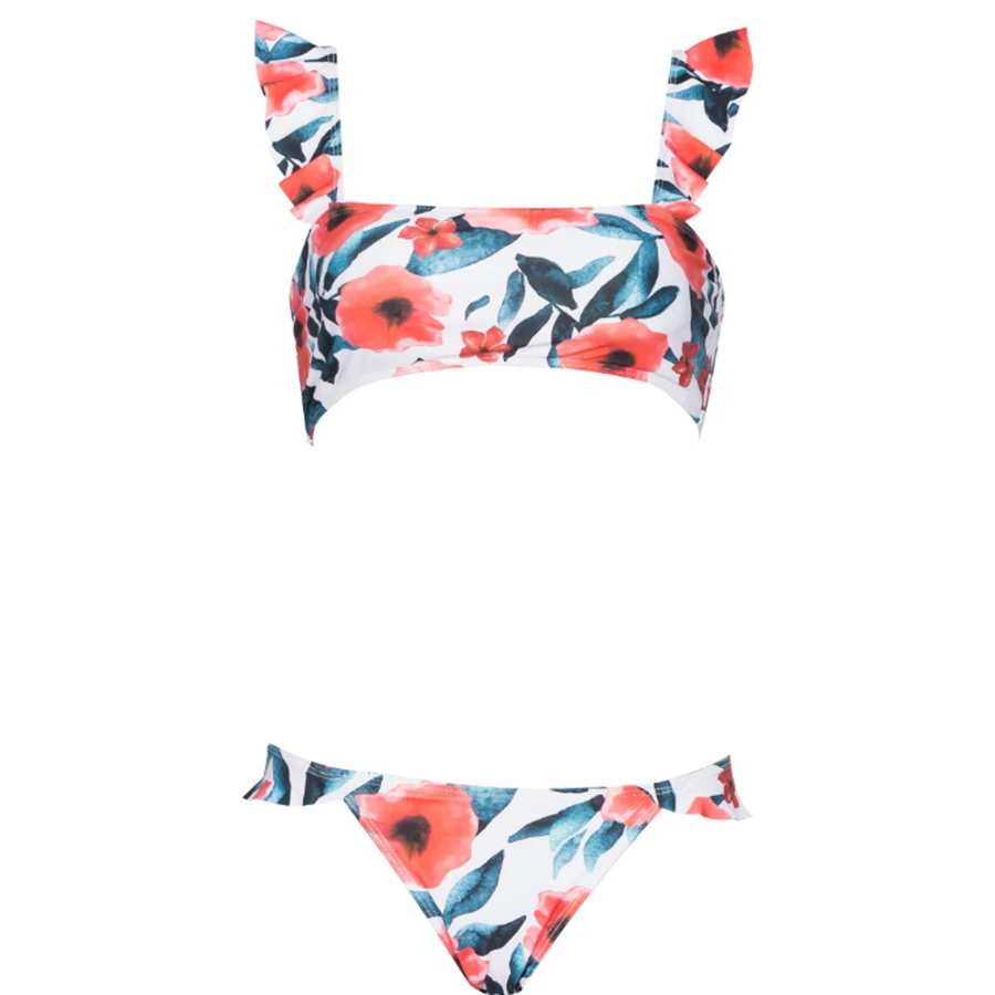 Women's Sexy Summer Print Floral bathing Beachwear Bikinis Sets Biquini