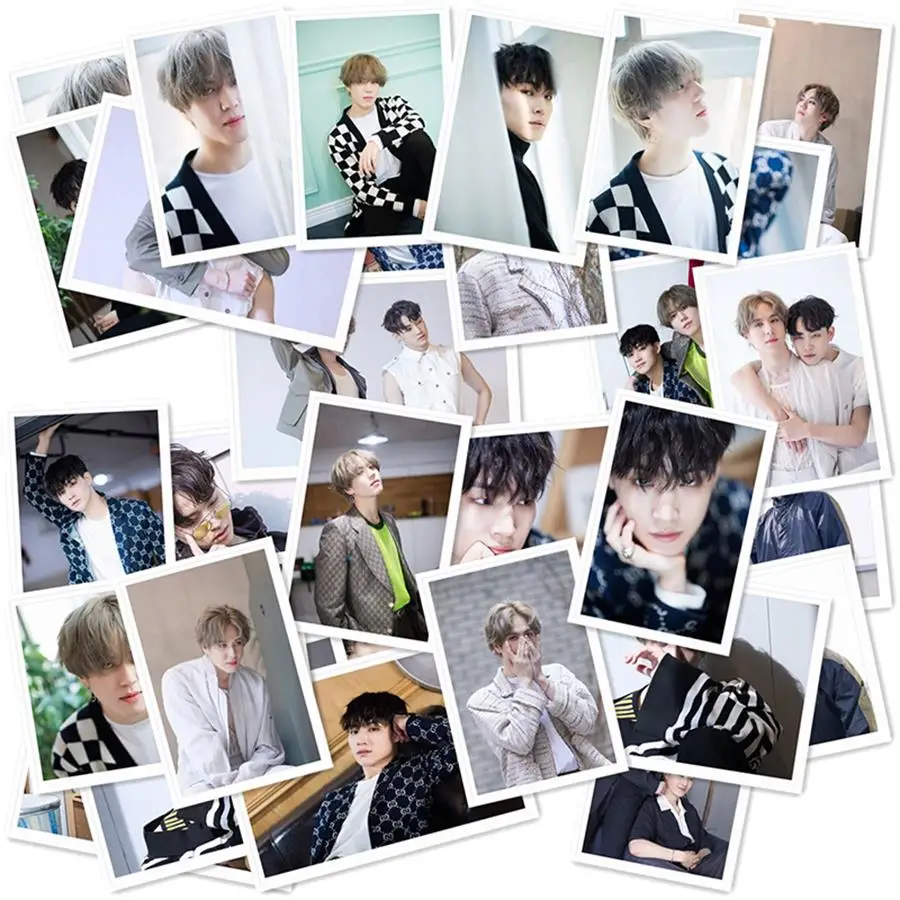Kpop GOT7 JUS2 Albunm Focus Polaroid Lomo Photo Card коллективные фотокарты с металлической коробкой 40