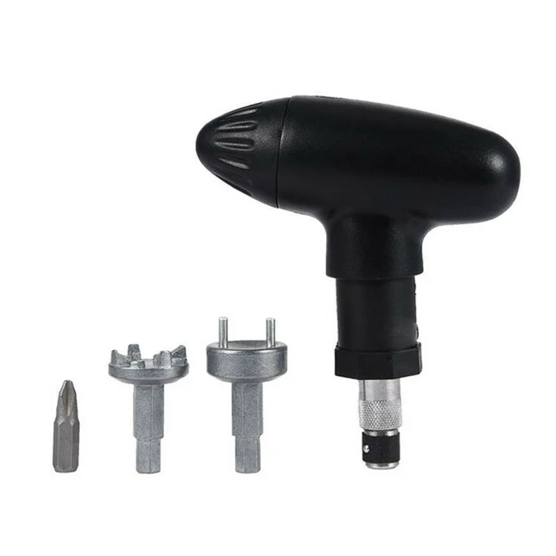 

1 * Spike Removal Tool Golf Shoes Cleat Spike Removal Tool Wrench w/ 3pcs Adapters Accessories