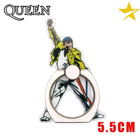 

SingFly Freddie Mercury Finger Ring Mobile 360 Degree Metal Mobile Phone Stand Holder Smart Phone Holder Stand for IPhone