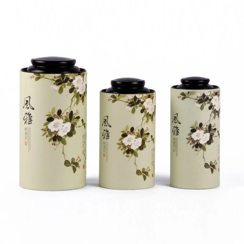

Xin Jia Yi Packaging Paper Box 2018 Fahsion Round Shape Paper Tube Metal Lid China Style Biodegradable Cardboard Paper Tube