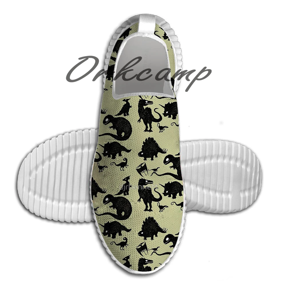 

Silhouetted Dinosaurs Running Shoes Walking Shoes Summer Comfortable Light Weight Jogging Yoga Shoes