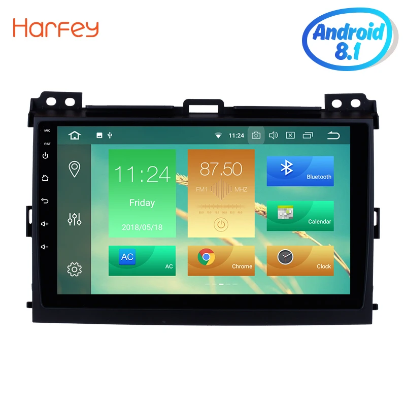 Top Harfey Android 8.0 /8.1 9" 1DIN Car Radio Bluetooth Wifi Quad-core/8-Core Multimedia Player For 2002-2009 Toyota Prado Cruiser 0 Top Harfey Android 8.0 /8.1 9" 1DIN Car Radio Bluetooth Wifi Quad-core/8-Core Multimedia Player For 2002-2009 Toyota Prado Cruiser 0