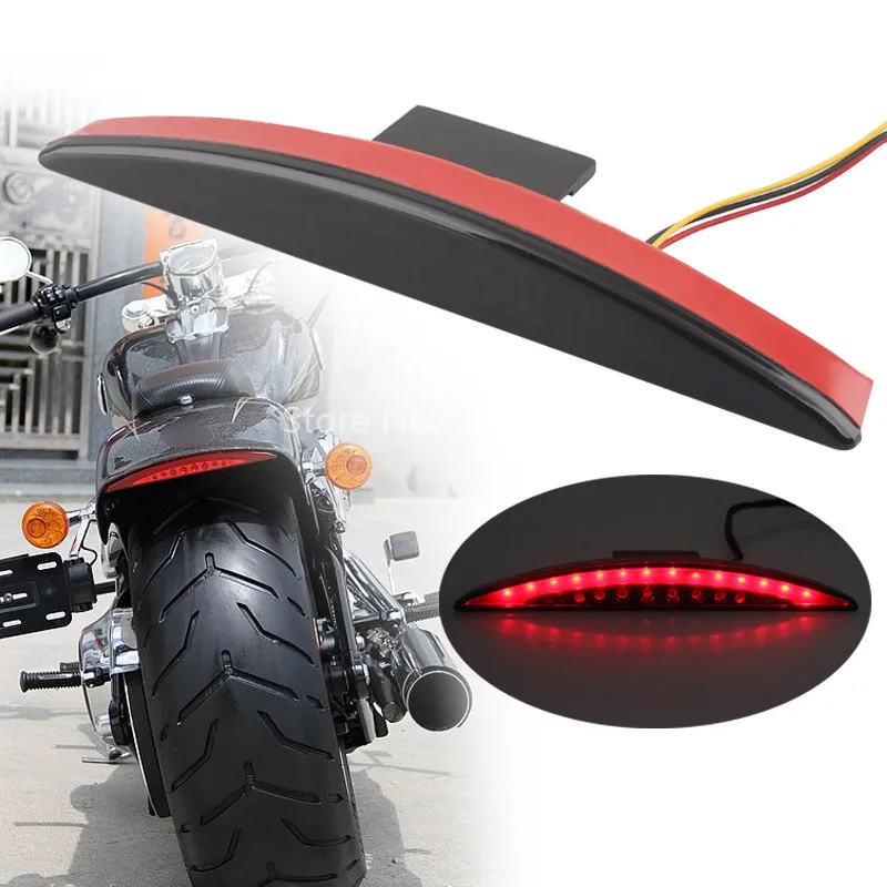 

Rear Smoke Fender Tip Brake Tail Light LED Fits For Harley Breakout FXSB 2013-2017