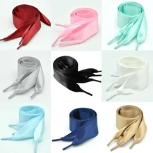 1 пара 2 см ширина 90 см плоская шелковая лента шнурки нейлон шнурки для обуви кроссовки спортивная обувь кружева для взрослых детей шнурки