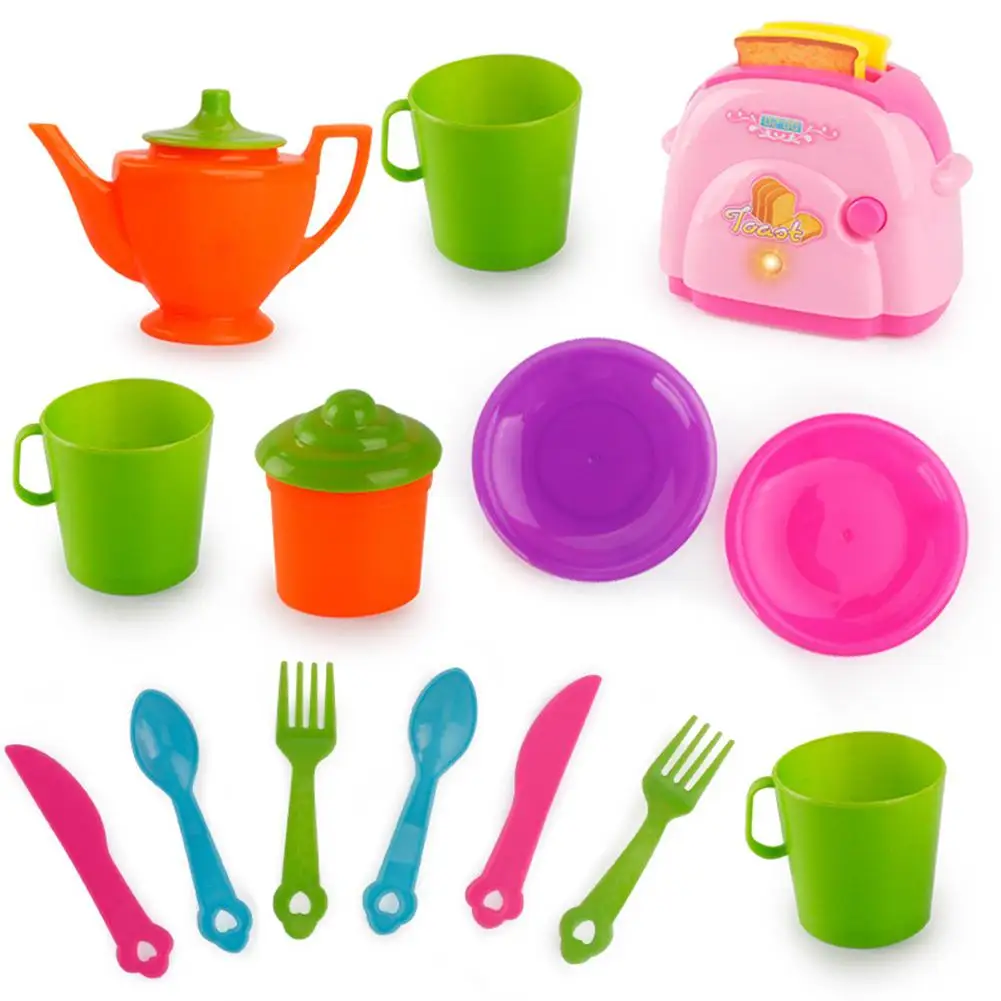 

Kids Simulate Mini Appliances Tableware Play House Toys Set Children Play House Kitchen Toys