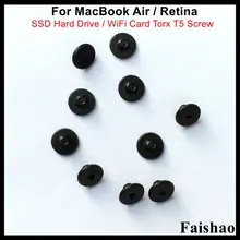 Faishao New SSD Hard Drive / WiFi Card Torx T5 Screw For Apple Macbook Air / Retina A1369 A1370 A1465 A1466 A1398 A1425 A1502