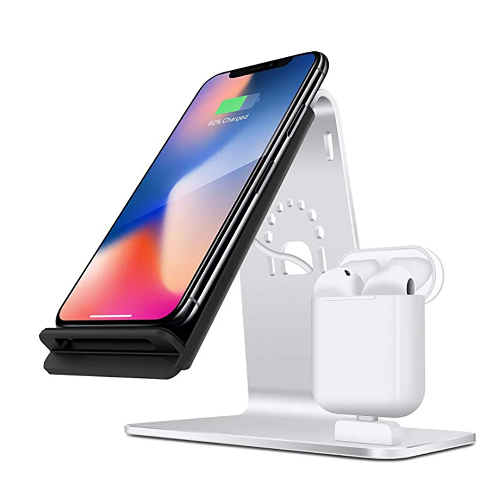 

Universal Tablet Phone Stand 2 In 1 Airpods Charger Dock Phone Desktop Phone Holder For Airpods For Iphone For Iphone Samsung