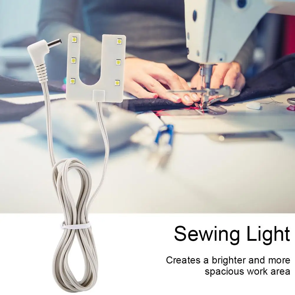 

0.3W 6-LED Sewing Machine Accessory LED Working Light U-shaped Table Lamp Sewing Tool Accessories