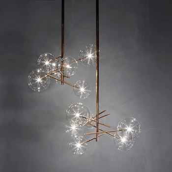 

Nordic LED Chandelier Lighting Interior Decorative Loft Pendant Lamps Bedroom Living Room Restaurant Kitchen Fixtures Luminaire