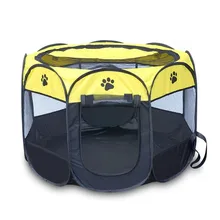 4 Colors Portable Folding Pet Dog Cat Cage Playpen House Tent Kennel Easy Operation Comfortable Fence Outdoor Supplies HB