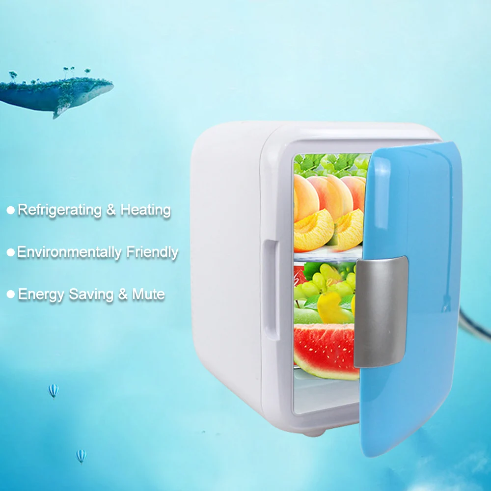 

Dual-Use 4L Home Car Use Refrigerator Cooling Heating Box Fridge Car Mini Freezer Ultra Quiet Low Noise Cooler Warmer