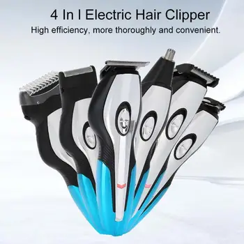 

100-240V 4 In 1 Cordless Multi-functional Electric Shaver Hair Clipper Trimmer Rechargeable Razor Shaver Set