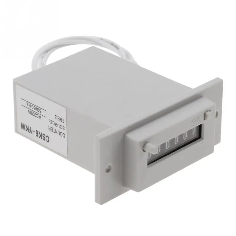 Электромагнитный счетчик импульсов 6 цифр AC110V / AC220V DC24V|Счетчики| |