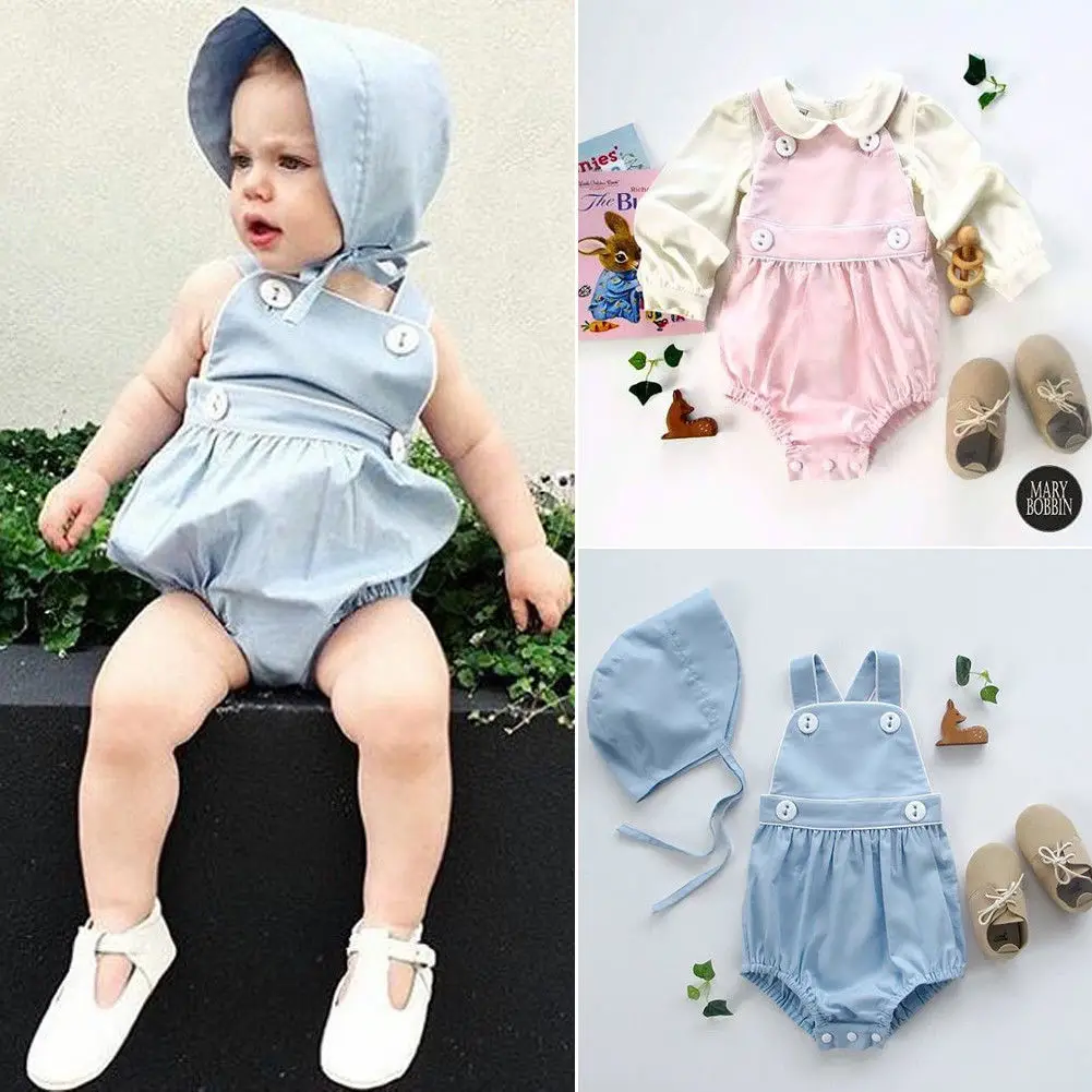 Cute Toddler Kids Baby Girls Boys Bodysuit Fall Fashion Sleeveless