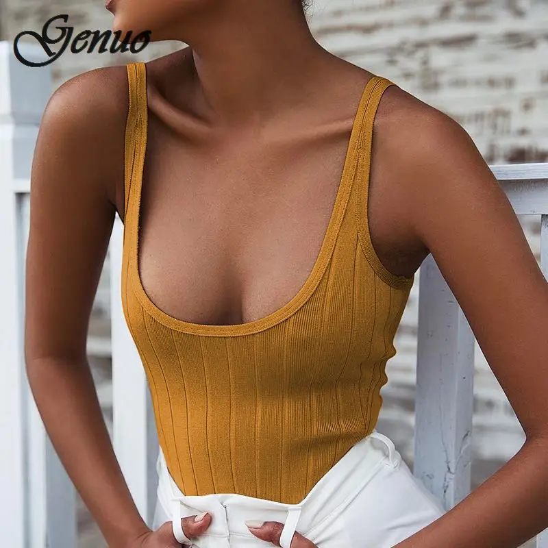Ribbed Knitted Sexy Bodysuits Women Black Sleeveless Summer Slim Rompers Womens Jumpsuit Basic Playsuit Womens Tops Ribbed Knitted Sexy Bodysuits Women Black Sleeveless Summer Slim Rompers Womens Jumpsuit Basic Playsuit Womens Tops