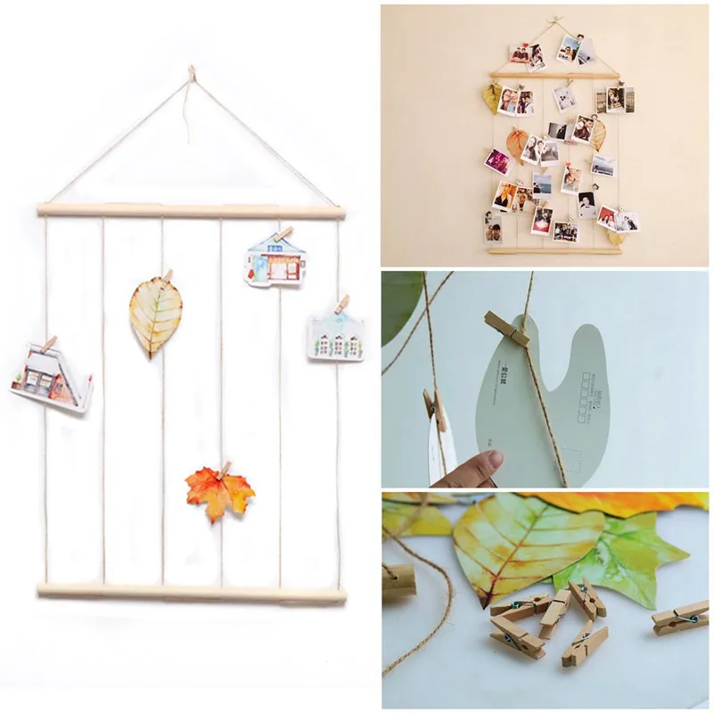 

Simple Creative Rope Rope Photo Wall Postcard Polaroid Hanging Room Dormitory Small Fresh Decoration